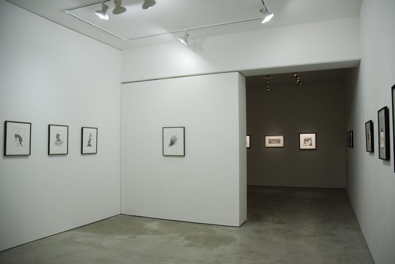 Exhibition view of 'wind erosion' 