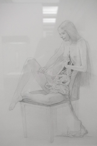 Detail of "Conception" by Fuyuko Matsui (2009, collection of Mr. Tatsuo Hamamura) 