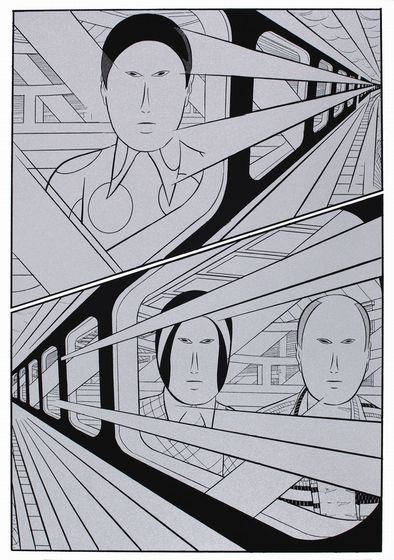 Yokoyama started to visualize the scenes before and after this image to write his manga "Travel".
