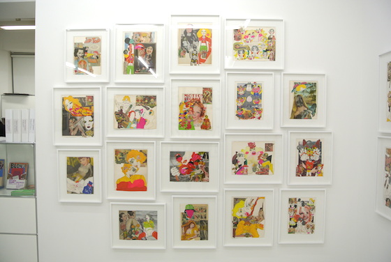 Collaged works by Keiichi Tanaami at "KILLER JOE'S (1965 - 1975)" at NANZUKA gallery 2013.